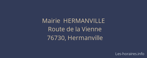 Mairie  HERMANVILLE