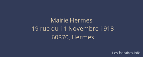 Mairie Hermes