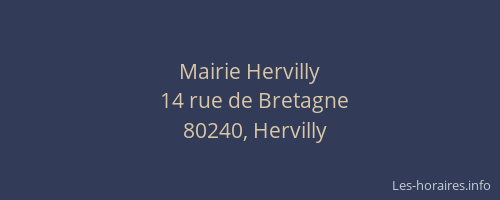Mairie Hervilly