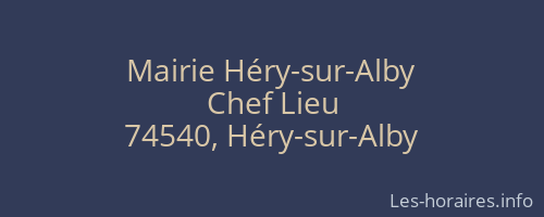 Mairie Héry-sur-Alby