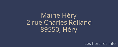 Mairie Héry