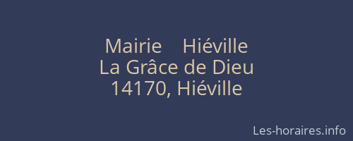 Mairie    Hiéville