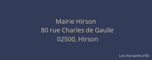 Mairie Hirson