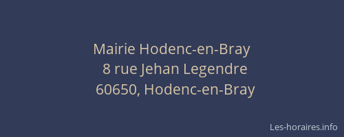 Mairie Hodenc-en-Bray