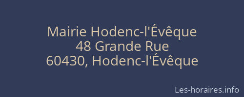 Mairie Hodenc-l'Évêque