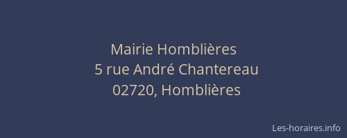 Mairie Homblières