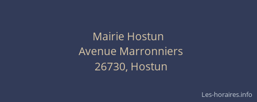 Mairie Hostun