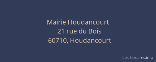 Mairie Houdancourt