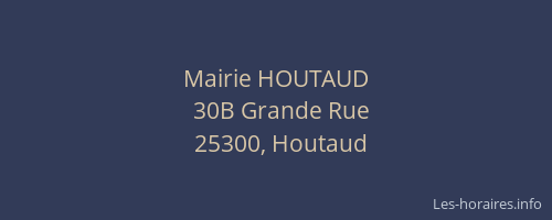 Mairie HOUTAUD