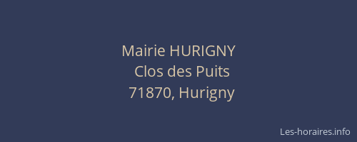 Mairie HURIGNY