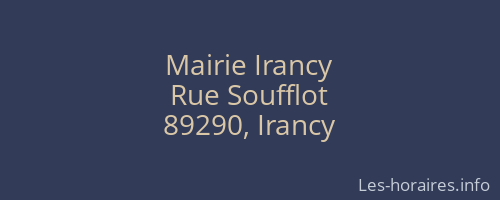Mairie Irancy