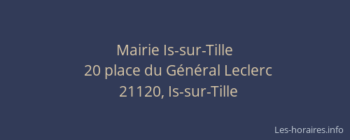 Mairie Is-sur-Tille