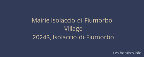Mairie Isolaccio-di-Fiumorbo