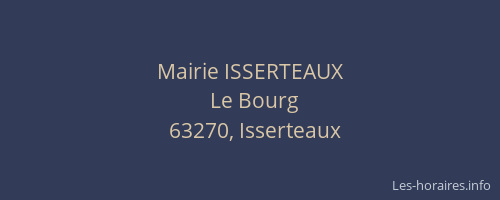 Mairie ISSERTEAUX