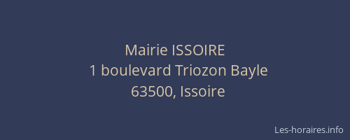 Mairie ISSOIRE