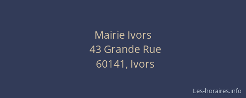 Mairie Ivors