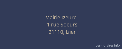 Mairie Izeure
