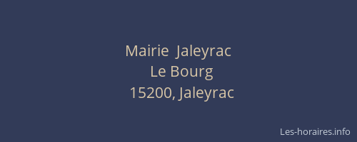 Mairie  Jaleyrac