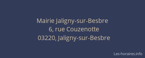 Mairie Jaligny-sur-Besbre