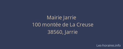 Mairie Jarrie