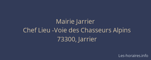 Mairie Jarrier