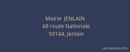 Mairie  JENLAIN