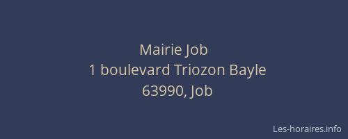 Mairie Job