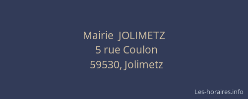 Mairie  JOLIMETZ