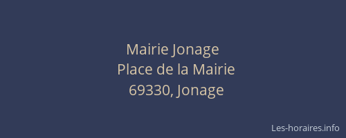 Mairie Jonage