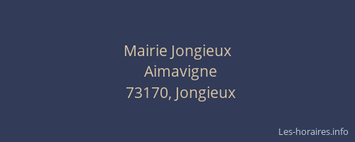 Mairie Jongieux