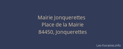 Mairie Jonquerettes