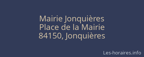 Mairie Jonquières