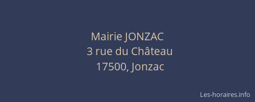 Mairie JONZAC
