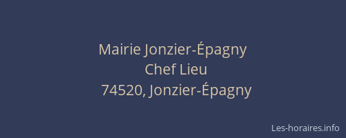 Mairie Jonzier-&Eacute;pagny