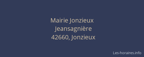 Mairie Jonzieux