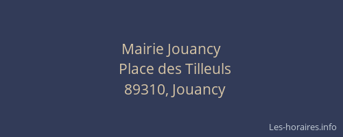 Mairie Jouancy