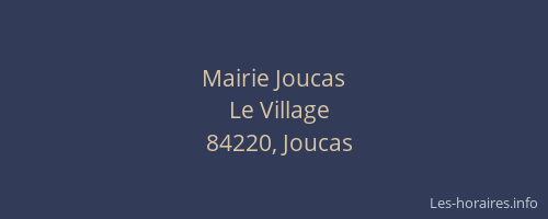 Mairie Joucas