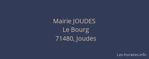 Mairie JOUDES