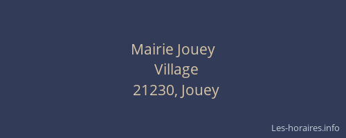 Mairie Jouey