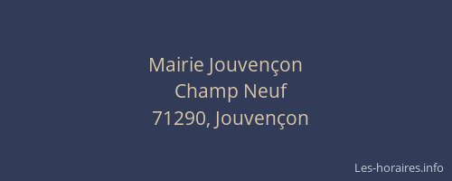 Mairie Jouven&ccedil;on