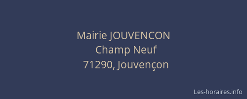 Mairie JOUVENCON