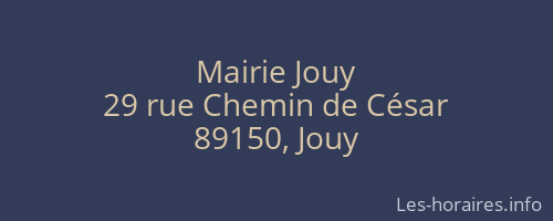 Mairie Jouy