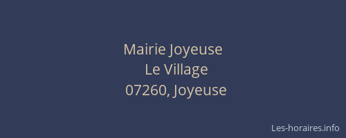 Mairie Joyeuse