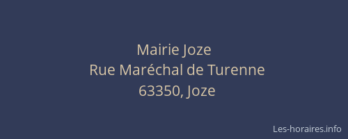 Mairie Joze
