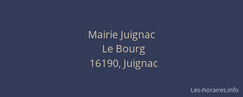 Mairie Juignac