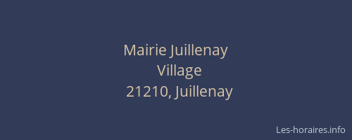 Mairie Juillenay