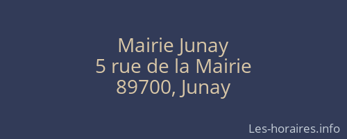 Mairie Junay