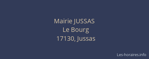 Mairie JUSSAS