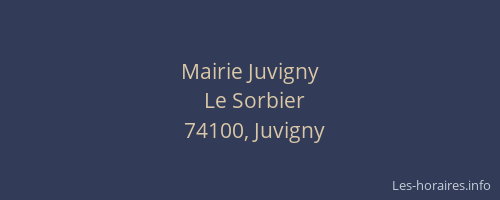 Mairie Juvigny