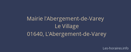 Mairie l'Abergement-de-Varey